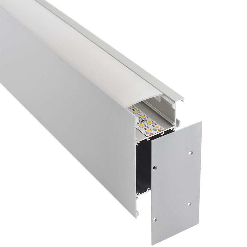 KIT - Perfil aluminio NewWALL para tiras LED, 2 metros