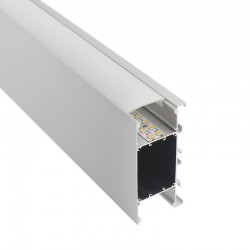 KIT - Perfil aluminio NewWALL para tiras LED, 2 metros