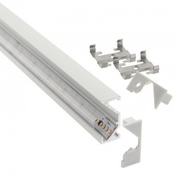 Kit Perfil aluminio WARE para tiras LED, 2 metros