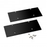 KIT - Perfil aluminio NewWALL para tiras LED, 2 metros, negro