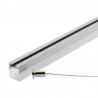 KIT - Perfil aluminio ALKAL SUSPEND 27mm para tiras LED, 1 metro
