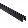 KIT - Perfil aluminio VART SUSPEND 2 metros, negro con cubierta blanca