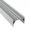 KIT - Perfil aluminio ZAK para tiras LED, 2 metros