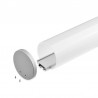 KIT - Perfil aluminio BAROUND para tiras LED, 2 metros