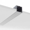 Perfil aluminio VART SUSPEND para tiras LED, 1 metro