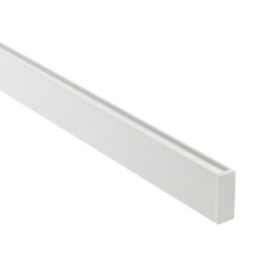 Perfil aluminio PHANTER S2 para tiras LED, 2 metros, blanco