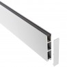 Perfil aluminio PHANTER S1 para tiras LED, 1 metro, blanco