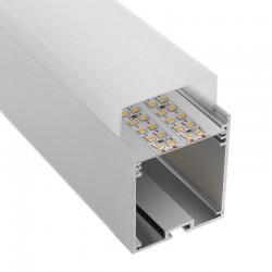 KIT - Perfil aluminio NORLUX para tiras LED, 2 metros