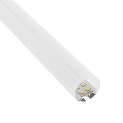 KIT - Perfil aluminio BAROUND Ø30 para tiras LED, 2 metros