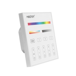 DALI panel táctil DT8 3 en 1, (Dimming, RGB, RGBW, RGB+CCT), 4 zonas/grupos