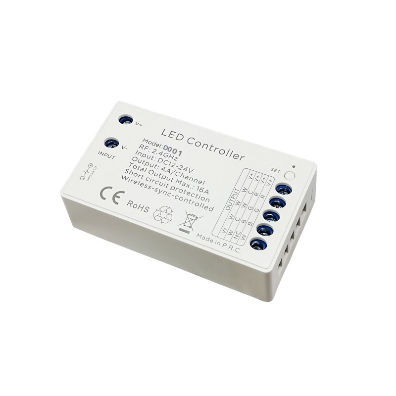 Controlador D1, 4 en 1, 4x4A 1Z (MONO, CCT, RGB, RGBW)