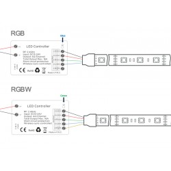 Controlador D1, 4 en 1, 4x4A 1Z (MONO, CCT, RGB, RGBW)