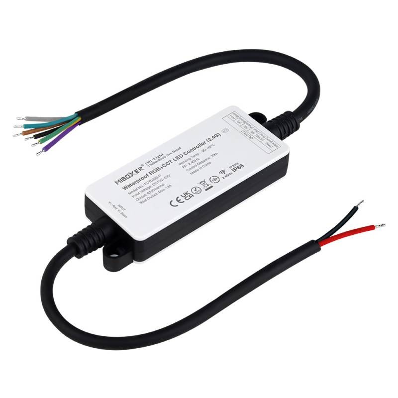 Controlador RGB+CCT 2.4G DC12-24V 12A, IP66