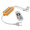 Controlador IR tira led 220V RGB 1500W, IP67, conectores rápidos