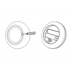 Mando RF CCT ROUND Magnetic táctil, blanco