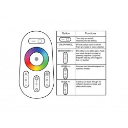 Mando táctil RF - RGB