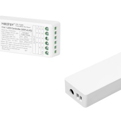 Controlador WiFi + 2.4G RF, DC12-24V, 12A, 3 en 1, RGB+RGBW+RGBCCT