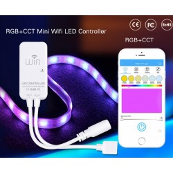 Controlador Open Lit RGB+CCT, WiFi APP, Alexa Voice Control