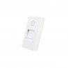 Conector Teléfono RJ11 blanco para mecanismo de empotrar