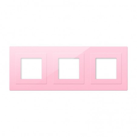 Frontal cristal rosa 3x huecos