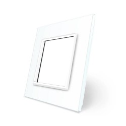Frontal cristal blanco 1x hueco