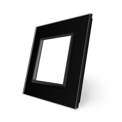Frontal cristal negro 1x hueco