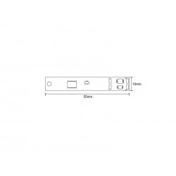 Dimmer Touch Perfil Aluminio 55x10mm