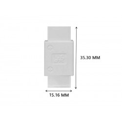 Unión intermedia tira led PCB 10mm