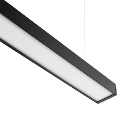 Lámpara colgante MOD SUSPEND, 30W, 150cm, negro