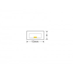 Unión intermedia tira led 220V SMD2835,13x6mm, con conectores rápidos