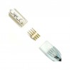 Conector alimentador tira led 220V SMD5050 RGB - 12mm