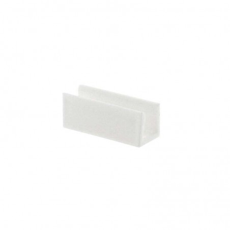 Clip PVC blanco Led NEON 3cm, 9x18mm