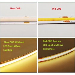 Tira LED Monocolor NEW COB, DC24V, 5m (256Led/m), 50W, IP66, CRI90