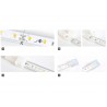 Tira LED 220V SMD2835, 60Led/m, 1 metro con conectores rápidos, 20cm corte