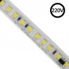 Tira LED 220V Bridgelux SMD2835, 120Led/m, 1540lm/m, Triac regulable, corte 10cm, carrete 20 metros