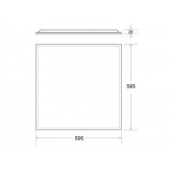 Pack 10 x Panel LED 48W-40W-36W-24W, 60x60cm