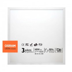 Panel LED 48W-40W-36W-24W, 60x60cm, OSRAM Chip