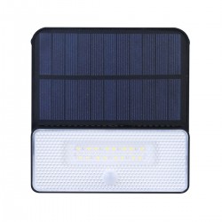 Foco LED SOLAR TAZ, 1000lm, sensor PIR, batería reemplazable, Litio 3,7V - 2000mAH