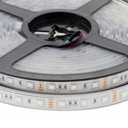 Tira LED EPISTAR SMD5050, RGB, DC12V, 5m (60Led/m) - IP68