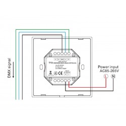 Alimentador para tira led 220V COB, 10x4mm, con conectores rápidos