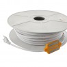 Tira LED 220V COB 4*10mm,, 288Led/m, carrete 50 metros con conectores rápidos, IP68, 50cm corte