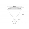 Farola LED Solar VILLA S1 UFO 60W, CCT+RGB