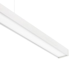 Lámpara colgante MOD SUSPEND, driver Lifud, 30W, 150cm, blanco