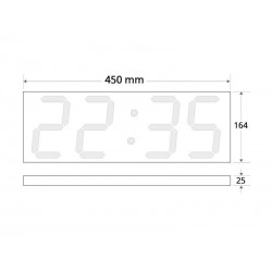 JUMBO CLOCK LED V2 RELOJ 450mm