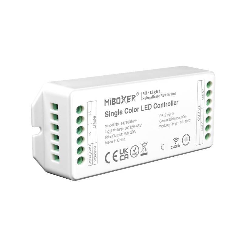 Controlador 2.4G RF, DC12-48V, 20A, 2 en 1 monocolor + CCT