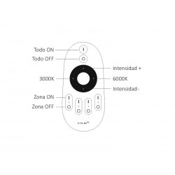 Tapa final para tira led 220V - 11x6mm