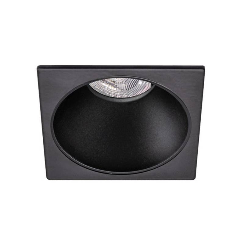 Downlight Led MOS UGR17 Square, 7W, negro/negro