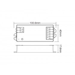 Controlador E2 - WiFi + 2.4G RF, DC12-24V, 12A, 2 en 1, mono + CCT