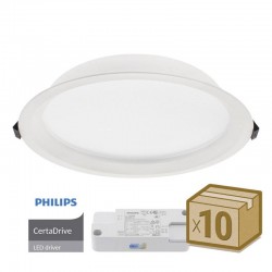 Pack 10 x Downlight BOL, 44W, Certadrive, CCT ajustable, CRI90, UGR17