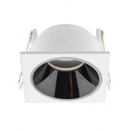 Downlight Led MOS UGR17 Square, 7W, blanco/negro cromo